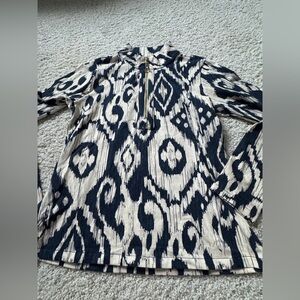 Spartina XS Black creem pullover long sleeve